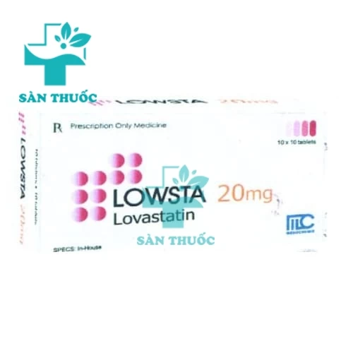 Lowsta 20mg Medochemie - Thuốc phòng ngừa bệnh tim mạch hiệu quả